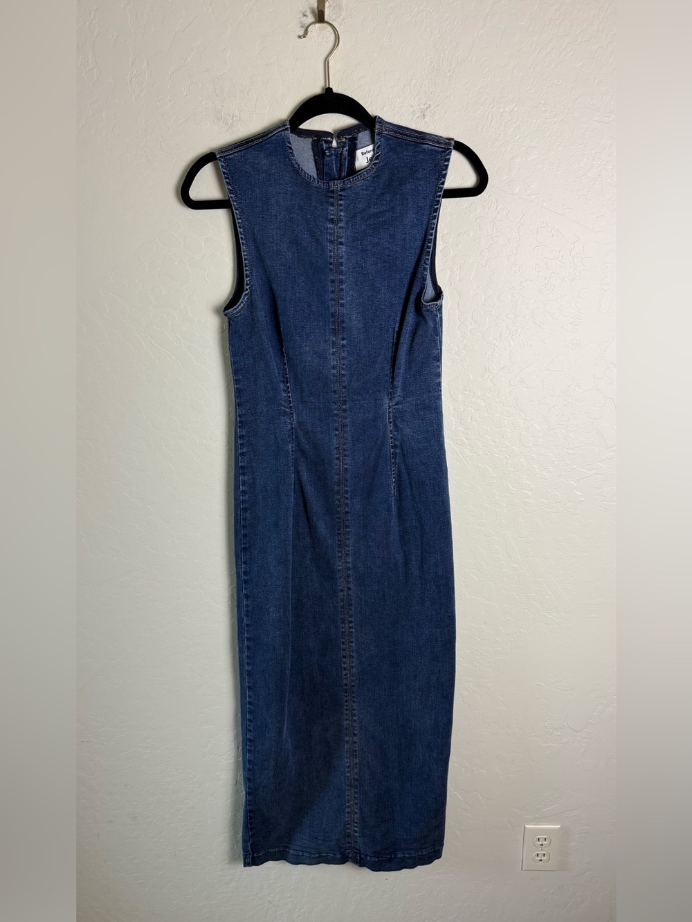 Reformation Jeans Kendi Denim Midi Dress 2 - Picture 15 of 15